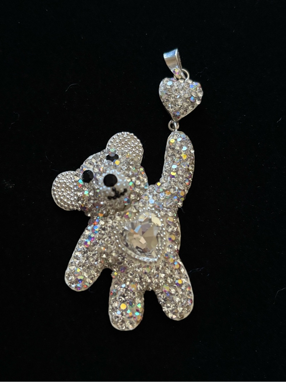 925 Sterling Silver Teddy Bear Pendant